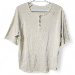 Zara Casual 3 Button Raw-Edges Shirt